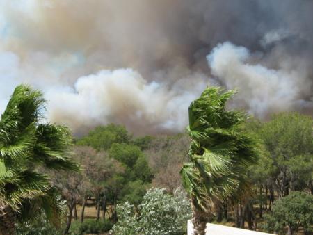 terrible incendie 300 metres de chez nous  OUFFF