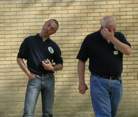 Mon ami Fufu et moi au championnat de belgique de petanque Uccle 2005