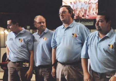 Tichon-Van Campenhout-Podor-Weibel vice champions du monde 2004 a Grenoble